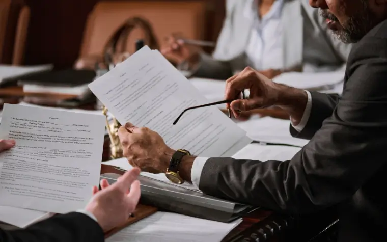 Proprietário com o contrato do imóvel em mãos e aluguel garantido