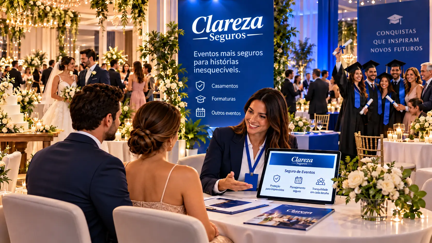 Seguro de eventos para casamento e formatura