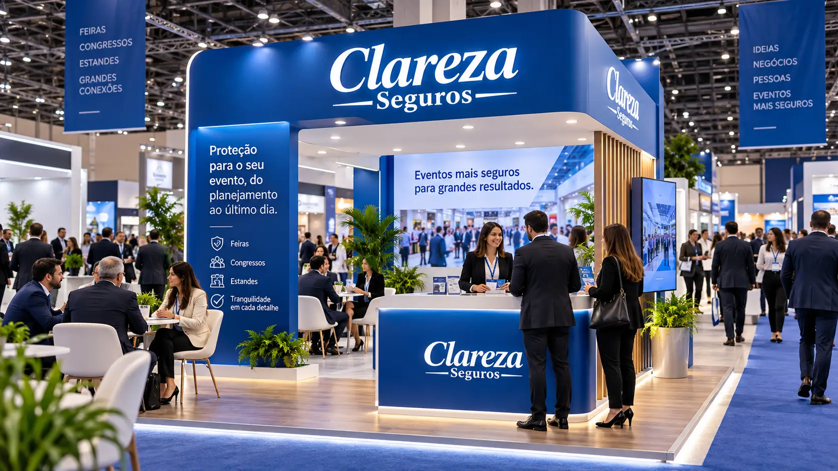 Seguro de eventos para feira e congresso com estandes