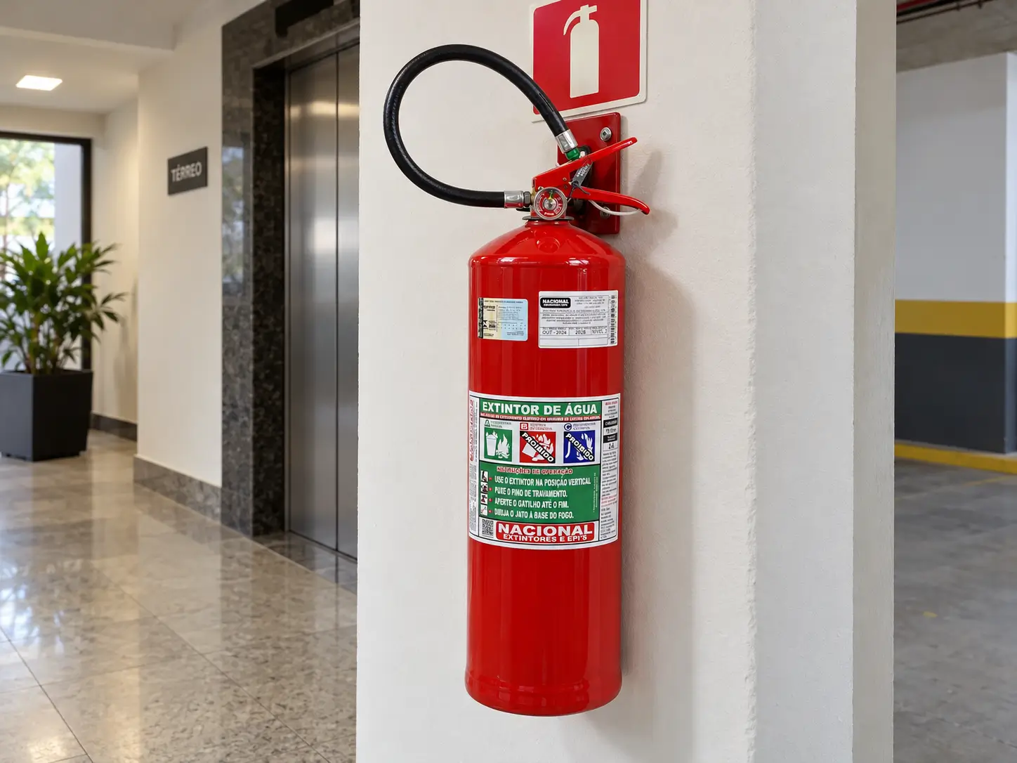 Extintor de água: medidas de prevenção exigidas no AVCB para o seguro incêndio