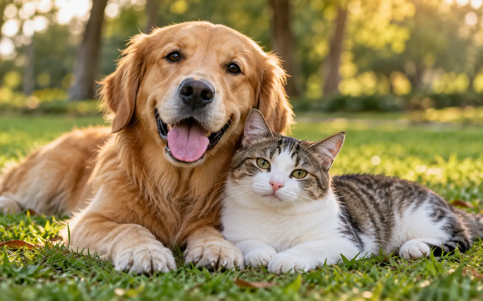 Cão adulto no parque com seguro para pet e responsabilidade civil